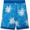 Columbia Boys Sandy Shores Boardshort, Moisture-Wicking, UV Sun Protection(Compass Blue Topo Palms/Bright Indigo)