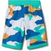 Columbia Boys Sandy Shores Boardshort, Moisture-Wicking, UV Sun Protection(Electric Turquoise Mod Camo)