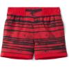 Columbia Boys Sandy Shores Boardshort, Moisture-Wicking, UV Sun Protection(Mountain Red Texture Stripe)