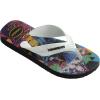 Havaianas Boy’s Max Heroes (Toddler/Little Kid/Big Kid)(Black/White)