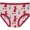 KicKee Girls Underwear, Set of 3, Prints and Solid Colors, Soft Girl Panties, Toddler to Big Kid, All Day Wear(Baby Rose Little Red Let’s Be Friends  Midnight & Illusion Blue Three Little Pigs)