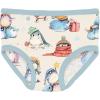 KicKee Girls Underwear, Set of 3, Prints and Solid Colors, Soft Girl Panties, Toddler to Big Kid, All Day Wear(Melody Sugar Plum  Desert Rose & Natural Silly Penguins)