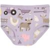 KicKee Girls Underwear, Set of 3, Prints and Solid Colors, Soft Girl Panties, Toddler to Big Kid, All Day Wear(Thistle Morning on the Farm Lavender & Ice Cream Stripe)