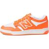 New Balance Kids’ 480 V1 Lace-up Sneaker(Hot Mango/White)