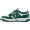 New Balance Kids’ 480 V1 Lace-up Sneaker(Team Forest Green/White)