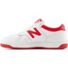 New Balance Kids’ 480 V1 Lace-up Sneaker(White/Team Red)