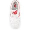 New Balance Kids’ 480 V1 Lace-up Sneaker(White/Team Red)