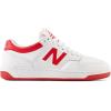 New Balance Kids’ 480 V1 Lace-up Sneaker(White/Team Red)