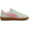 PUMA Kids Boys Palermo Lace Up Sneakers Shoes – Green(Fresh Mint/Fast Pink)