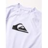Quiksilver Boys All Time Long Sleeve Boy Rashguard Surf Shirt(White)