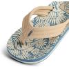 REEF unisex-child Kids Ahi Beach(Blue/Tan Palm)