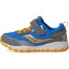Saucony Unisex-Child Peregrine Kdz Alternative Closure Sneaker(Blue/Orange)