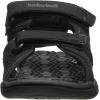Timberland Unisex-Child Adventure Seeker 2-Strap-T-K Sandal(Black)