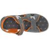 Timberland Unisex-Child Adventure Seeker 2-Strap-T-K Sandal(Medium Grey With Orange)