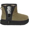 UGG Kids’ Classic Mini Zipper Tape Logo Boot(Burnt Olive)