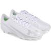 Under Armour Boy’s Blur Select Jr Football Cleats Sneaker((104) White/Metallic Silver/Metallic Silver)