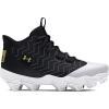 Under Armour Boy’s Harper 9 Rm Jr Sneaker((001) Black/White/Metallic Gold)