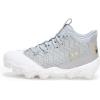 Under Armour Boy’s Harper 9 Rm Jr Sneaker((100) Baseball Gray/Baseball Gray/Metallic Gold)
