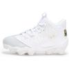 Under Armour Boy’s Harper 9 Rm Jr Sneaker((101) White/White/Metallic Gold)