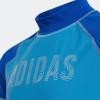 adidas Kids’ Standard Short Sleeve Rash Guard(Pulse Blue/Team Royal Blue)