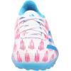 adidas Originals Boys’ League Predator Turf Shoes(White/Solar Blue/Solar Pink)