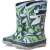 BOGS Unisex-Child Kids Rainboot Rain Boot(Dark Green Multi)