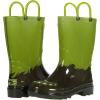 Boy’s Monster Foot Lighted PVC Boot (Toddler/Little Kid)(Green)