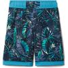 Columbia Boys Sandy Shores Boardshort, Moisture-Wicking, UV Sun Protection(Collegiate Navy King Palms)