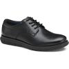 Johnston & Murphy Big Kid Holden Plain Toe Boys Dress Casual Lace-Up Shoe(Black Full Grain)