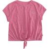 Levi’s Girls’ High Rise Graphic T-Shirt(Sachet Pink Heather)