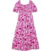Lilly Pulitzer Womens Mini Jilly Sleeved Midi Dress (Toddler/Little Kids/Big Kids)(Elderflower Blossom Lil Escape Plan)