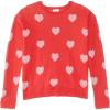 Lilly Pulitzer Women’s Mini Tensley Sweater (Toddler/Little Big Kid)(Rococo Red Hearts Jacquard)
