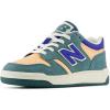 New Balance Kids’ 480 V1 Lace-up Sneaker(New Spruce/Peach Blossom/Team Royal)