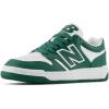 New Balance Kids’ 480 V1 Lace-up Sneaker(Team Forest Green/White)