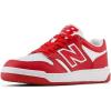 New Balance Kids’ 480 V1 Lace-up Sneaker(Team Red/White)