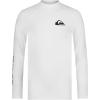 Quiksilver Boys All Time Long Sleeve Boy Rashguard Surf Shirt(White Day)