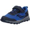 Saucony Unisex-Child Peregrine Kdz Alternative Closure Sneaker(Blue/Black)