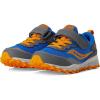Saucony Unisex-Child Peregrine Kdz Alternative Closure Sneaker(Blue/Orange)