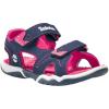 Timberland Unisex-Child Adventure Seeker 2-Strap-T-K Sandal(Navy W/Pink)