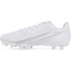 Under Armour Boy’s Blur Select Jr Football Cleats Sneaker((104) White/Metallic Silver/Metallic Silver)