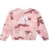 adidas Girls’ Long Sleeve Printed Crew Neck Pullover Preloved(Big Kid)(Preloved Crimson)