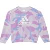 adidas Girls’ Long Sleeve Printed Crew Neck Pullover Preloved(Big Kid)(Preloved Purple)