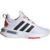 adidas Kids’ Racer TR23 Lace-Up Sneaker(White/Core Black/Red)