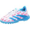 adidas Originals Boys’ League Predator Turf Shoes(White/Solar Blue/Solar Pink)