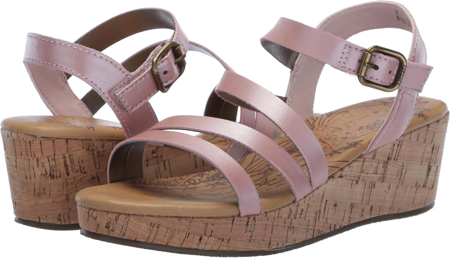 imageBlowfish Malibu Girls Livk Little Big Kid Wedge SandalSoft Lotus