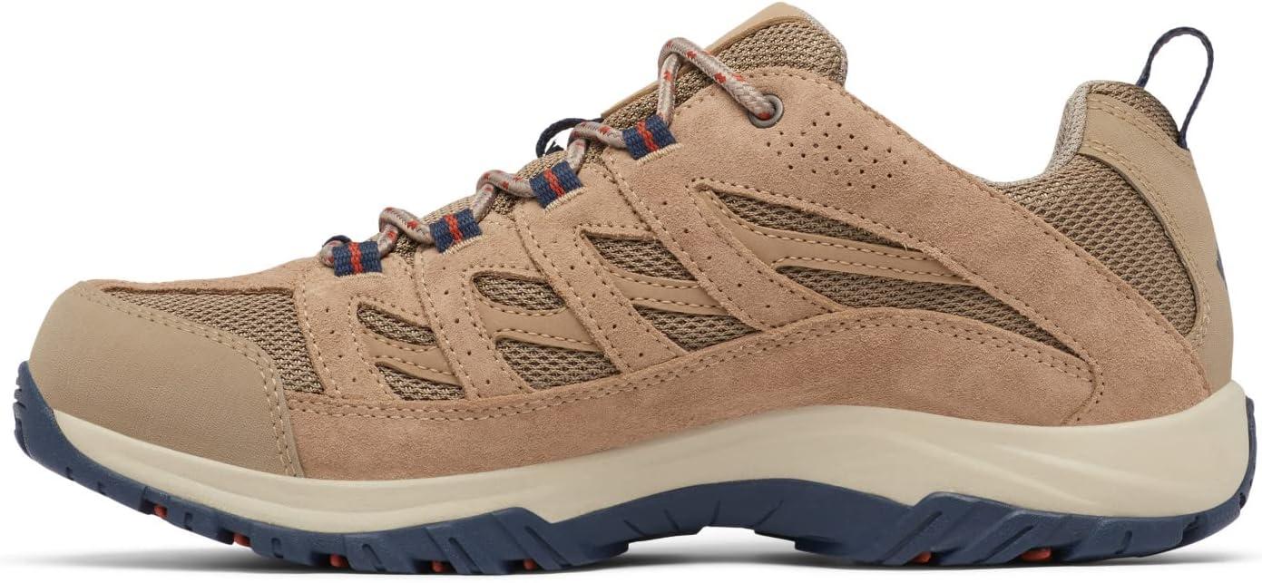 imageColumbia Mens Newton Ridge Plus II Suede Waterproof Boot Wide Breathable HighTraction GripAsh Brown Warp Red