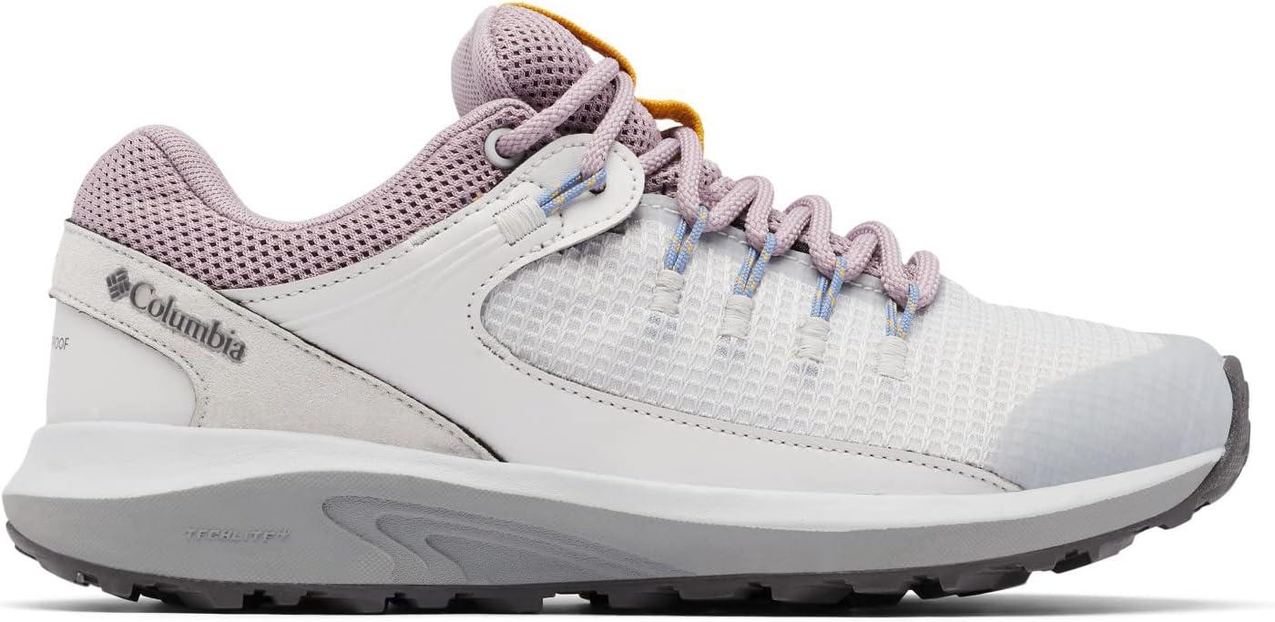 imageColumbia Mens Newton Ridge Plus II Suede Waterproof Boot Wide Breathable HighTraction GripGrey IceShale Mauve