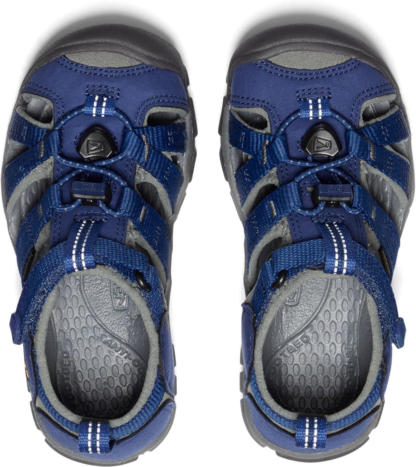 imageKEEN Boys Seacamp II CNX Sandal Little KidBlue DepthsGargoyle