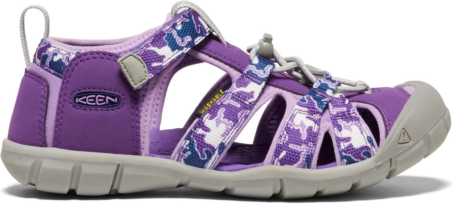 imageKEEN Boys Seacamp II CNX Sandal Little KidCamoTillandsia Purple