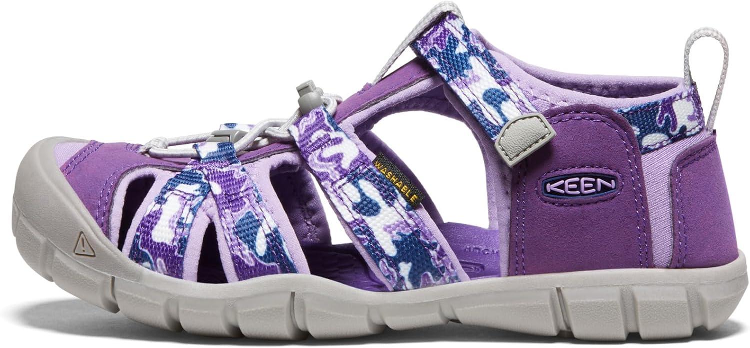 imageKEEN Boys Seacamp II CNX Sandal Little KidCamoTillandsia Purple